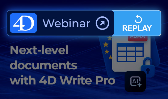 Webinario 4D Write Pro Webinario 4D Write Pro