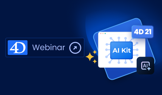 Regístrese al webinario 4D AI en 4D 21